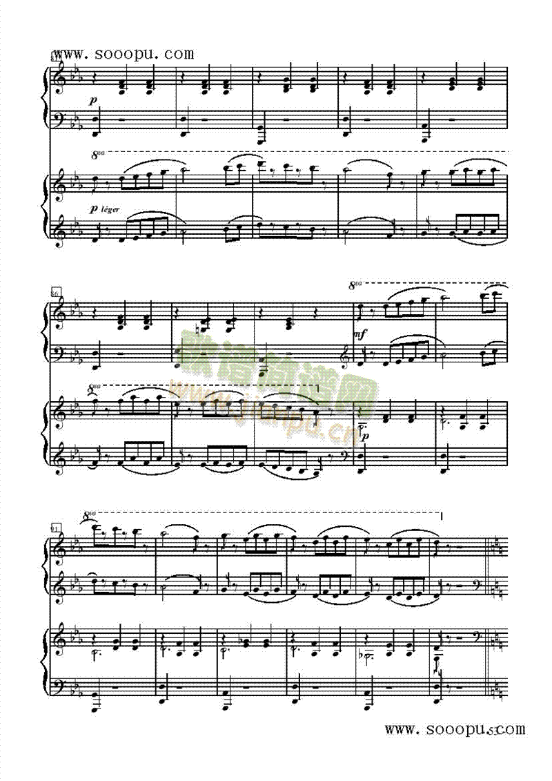 奔赴西泰尔—双钢琴键盘类钢琴(其他乐谱)6