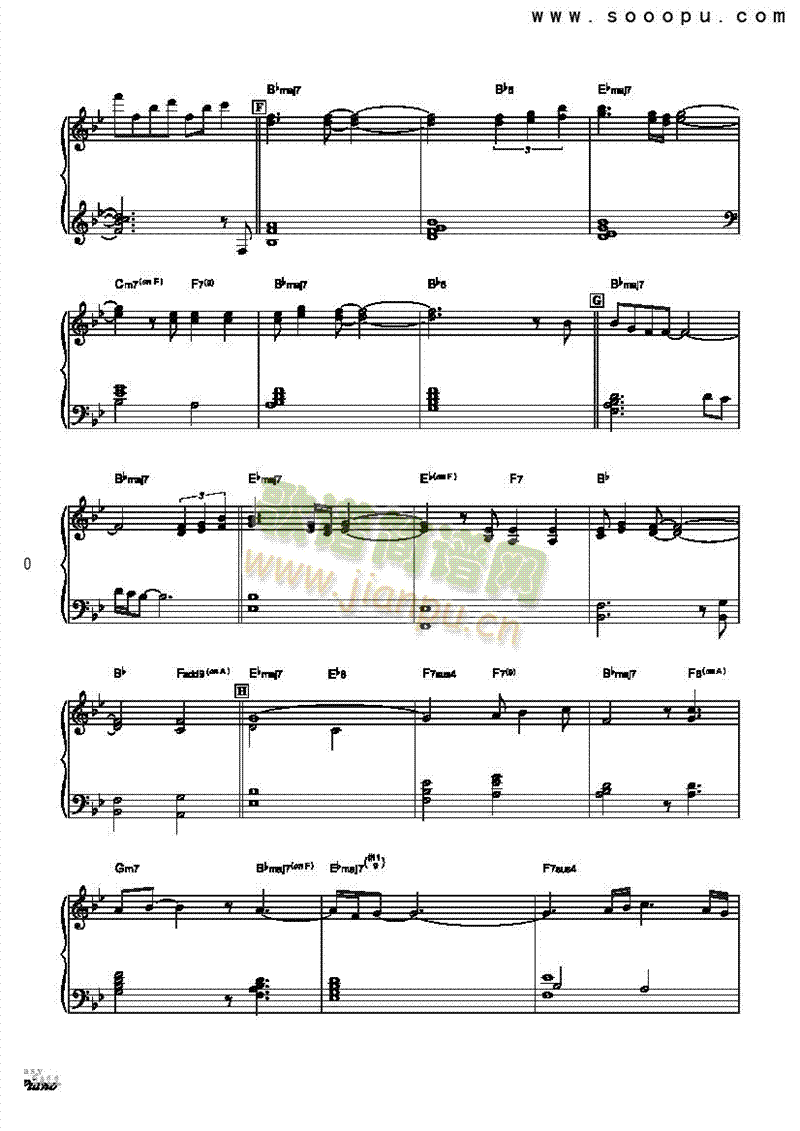 无尽的爱-简易爵士键盘类钢琴(其他乐谱)3