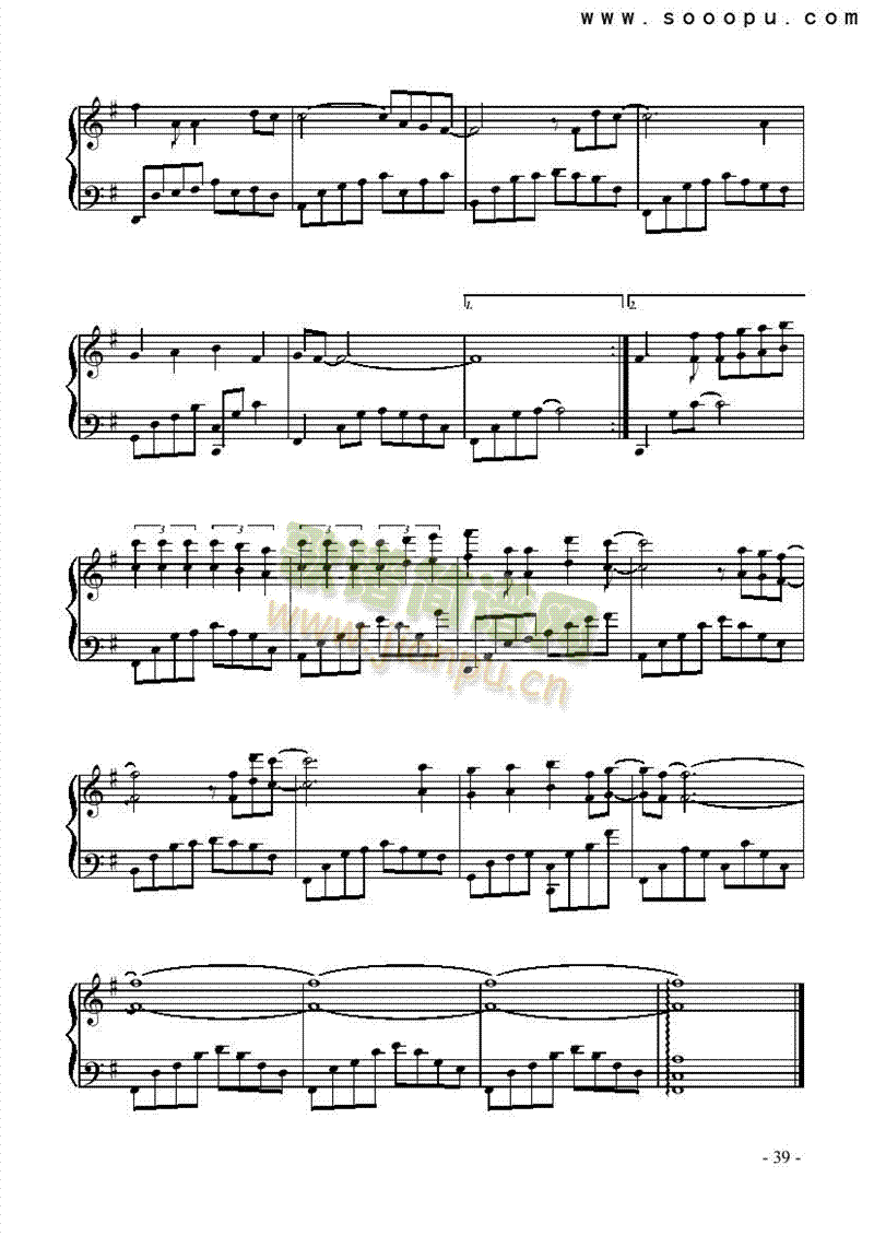 我难过键盘类钢琴(其他乐谱)3