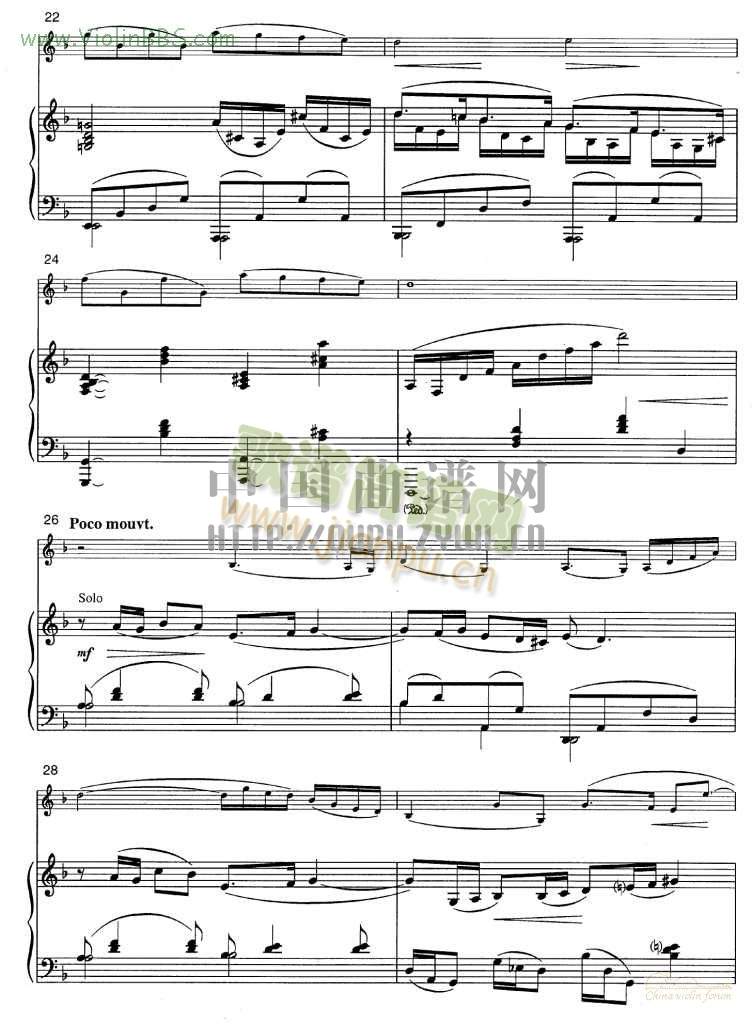 辛德勒名单主题曲+钢琴伴奏谱(其他乐谱)5