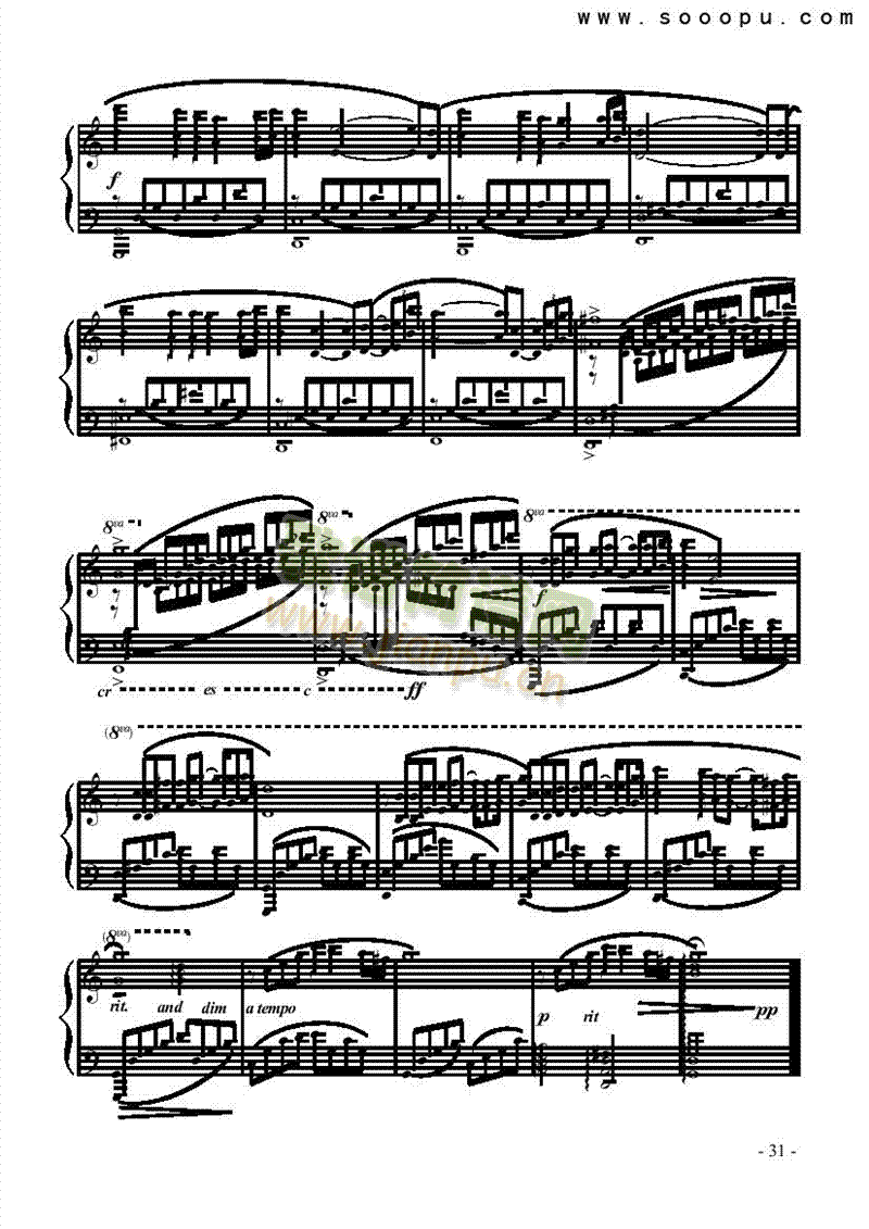 红磨坊键盘类钢琴(其他乐谱)3