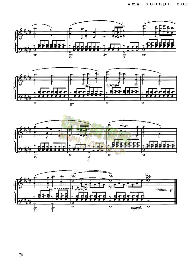 归乡键盘类钢琴(其他乐谱)3