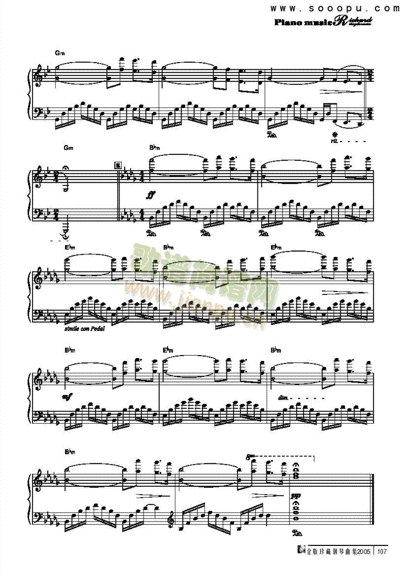 给母亲有信键盘类钢琴(其他乐谱)3