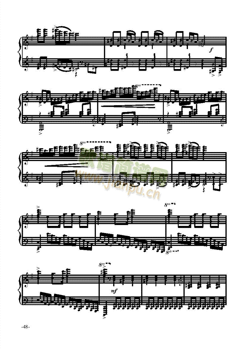 奋勇前进—舞剧键盘类钢琴(其他乐谱)3