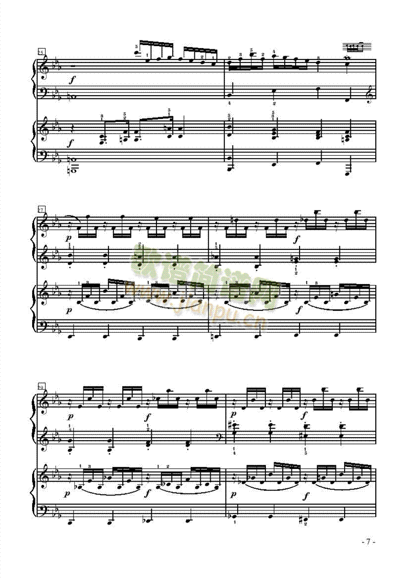 视唱曲—双钢琴键盘类钢琴(其他乐谱)5