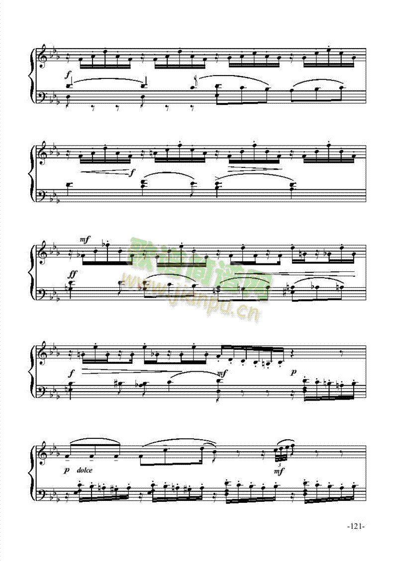 柔板－舞剧键盘类钢琴(其他乐谱)5