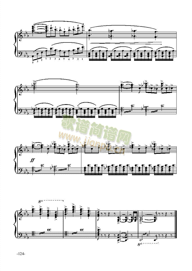 柔板－舞剧键盘类钢琴(其他乐谱)8
