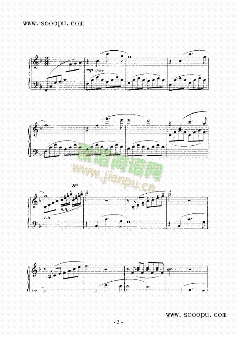 我真挚的爱人键盘类钢琴(其他乐谱)3