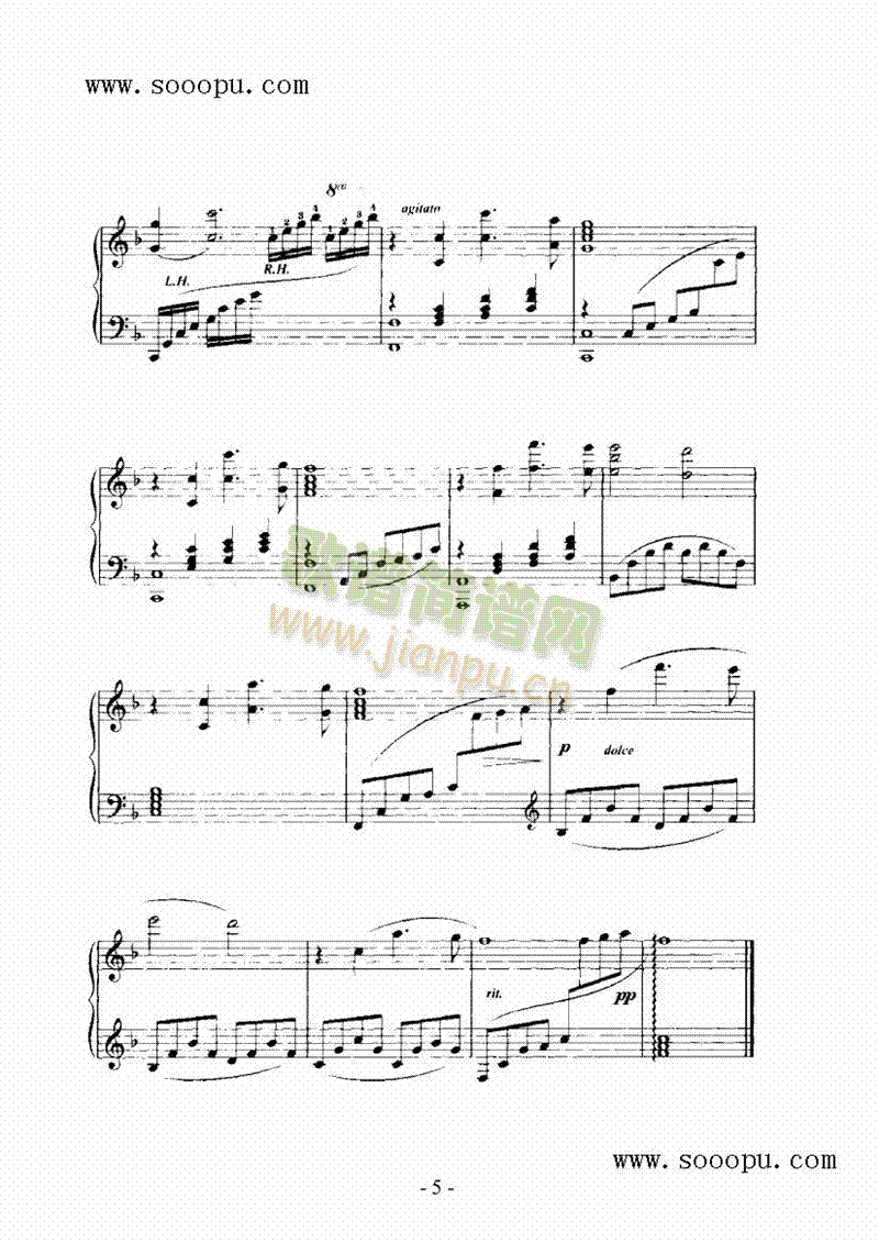 我真挚的爱人键盘类钢琴(其他乐谱)5