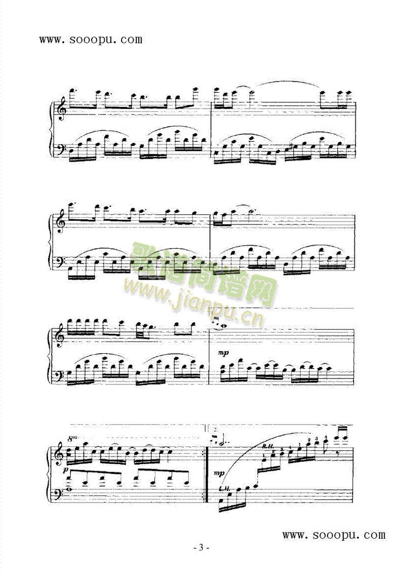 卡萨布兰卡键盘类钢琴(其他乐谱)3