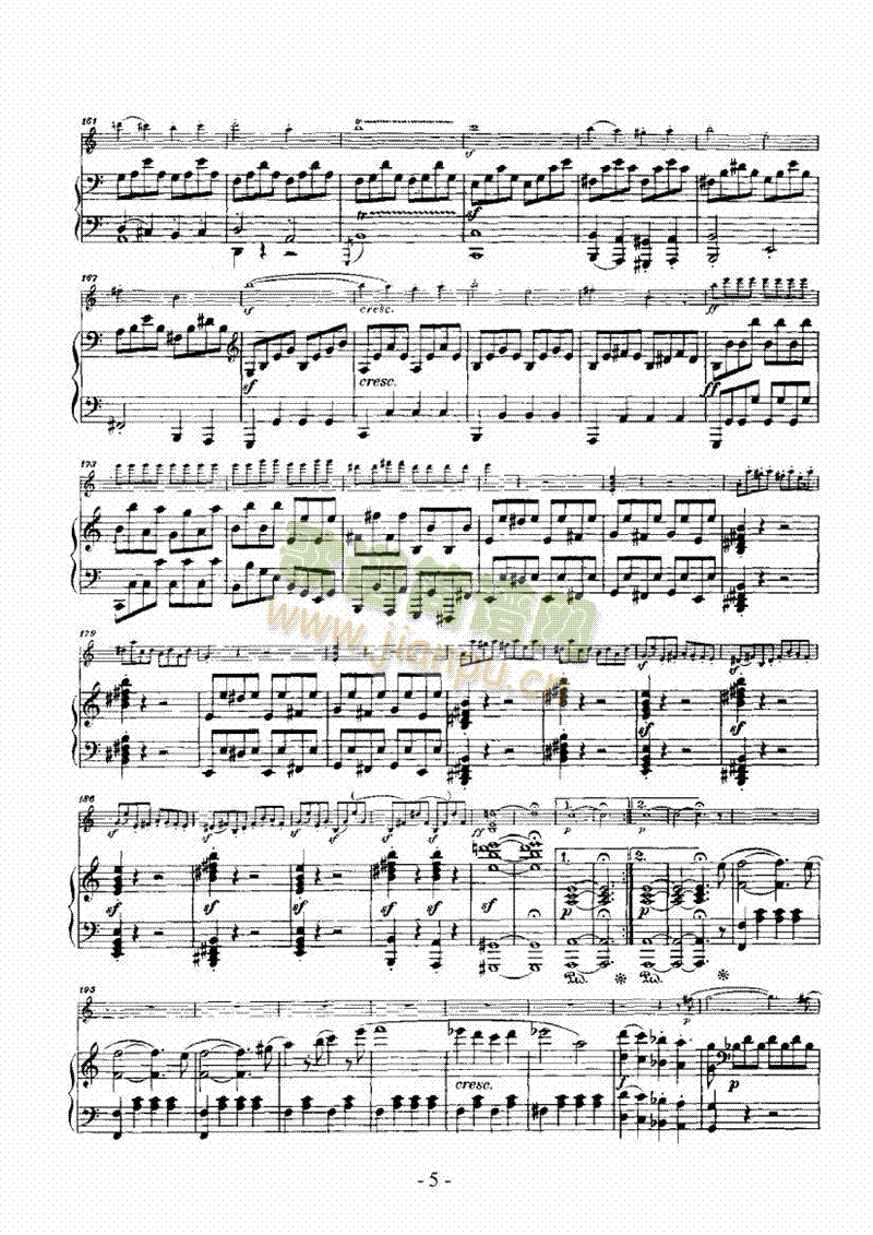 奏鸣曲A大调歌曲类钢琴伴奏谱(其他乐谱)5