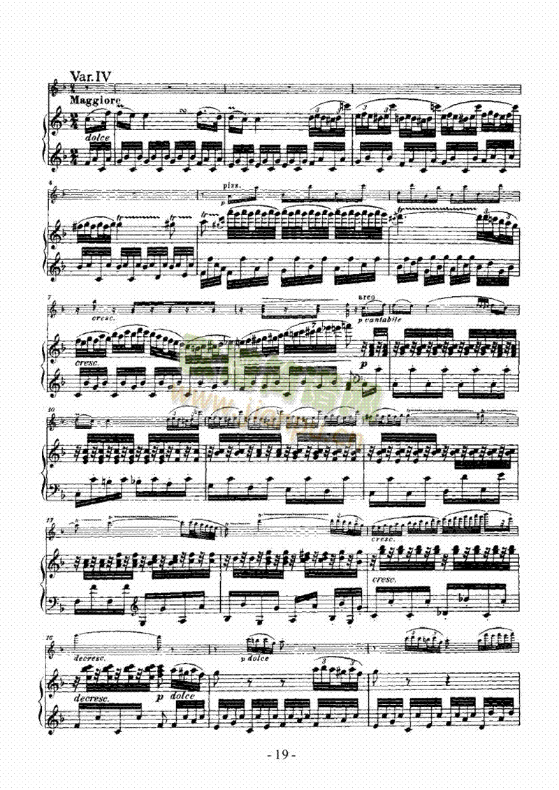 奏鸣曲A大调歌曲类钢琴伴奏谱(其他乐谱)19