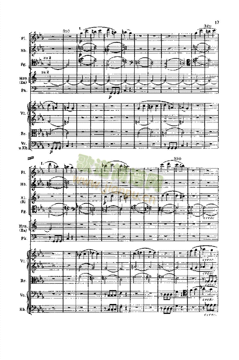 钢琴—第五交响曲作品67键盘类钢琴(其他乐谱)17