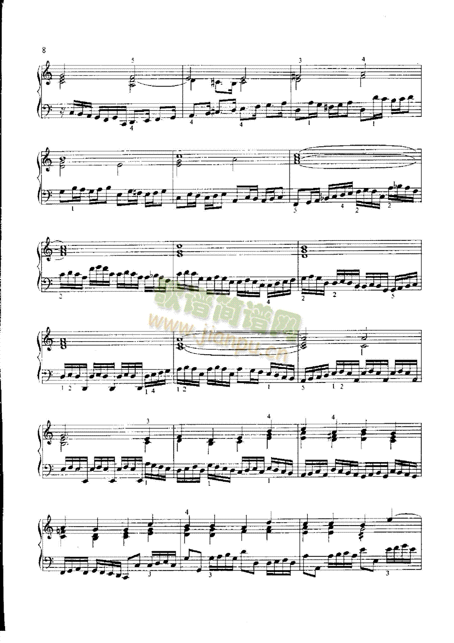 前奏曲托卡塔键盘类钢琴(其他乐谱)6