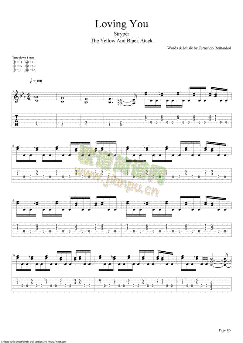 lovingyou(钢琴谱)1