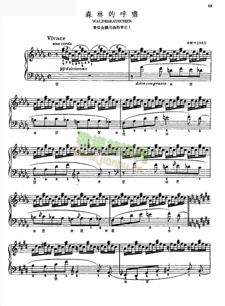 森林的呼啸键盘类钢琴(其他乐谱)1