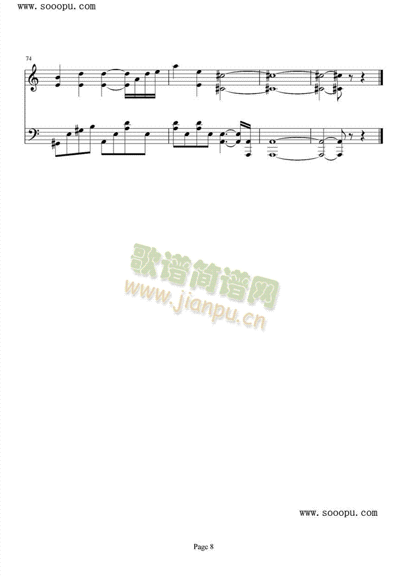 EndlessStory(钢琴谱)8