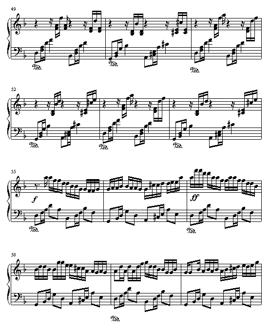 来自密境(钢琴谱)5