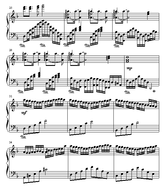 来自密境(钢琴谱)3