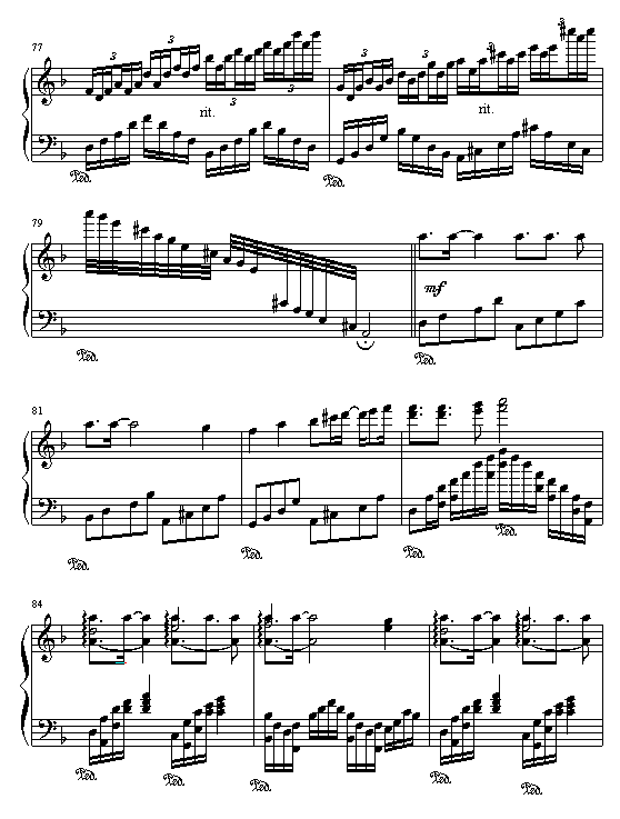 来自密境(钢琴谱)8