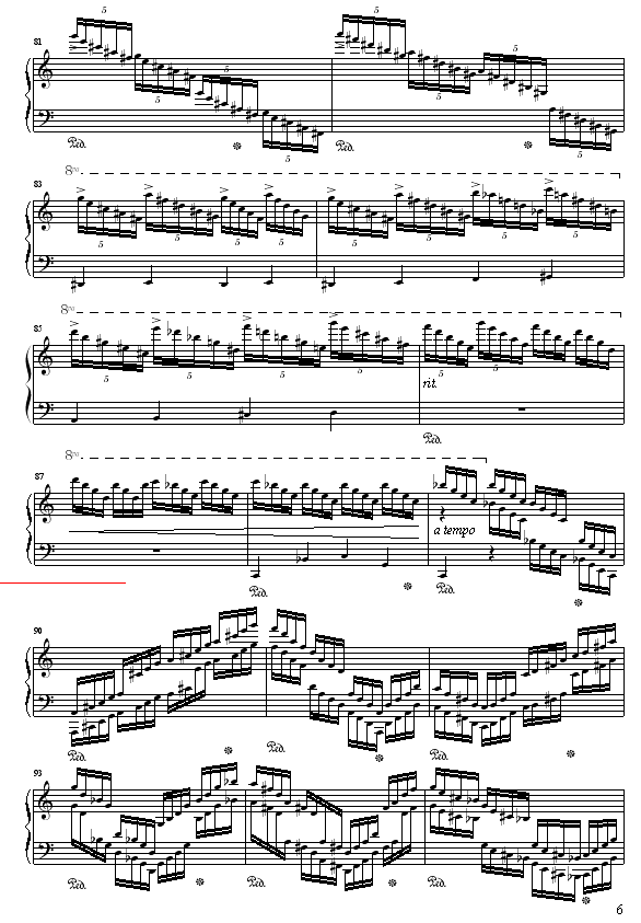 C大调练习曲No.2(钢琴谱)6