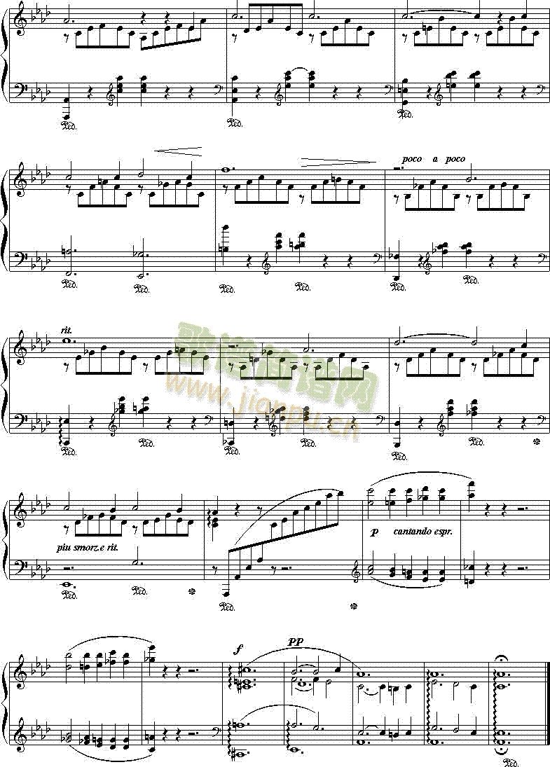 爱之梦(钢琴谱)6