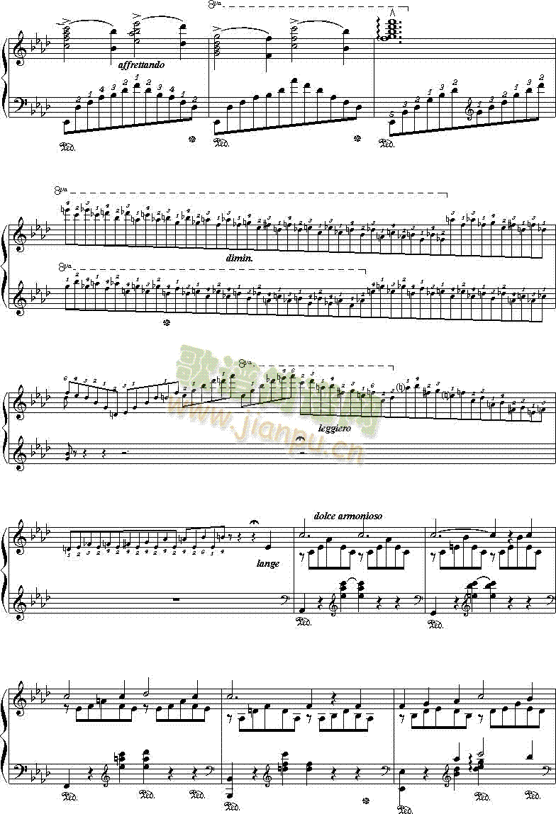 爱之梦(钢琴谱)5