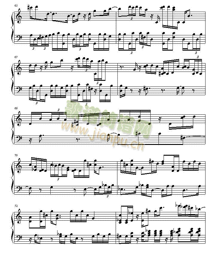 绮想輪旋曲(钢琴谱)9