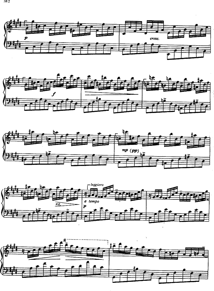 幻想即兴曲(钢琴谱)8