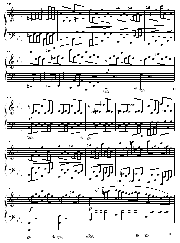 悲怆奏鸣曲第一乐章(钢琴谱)13