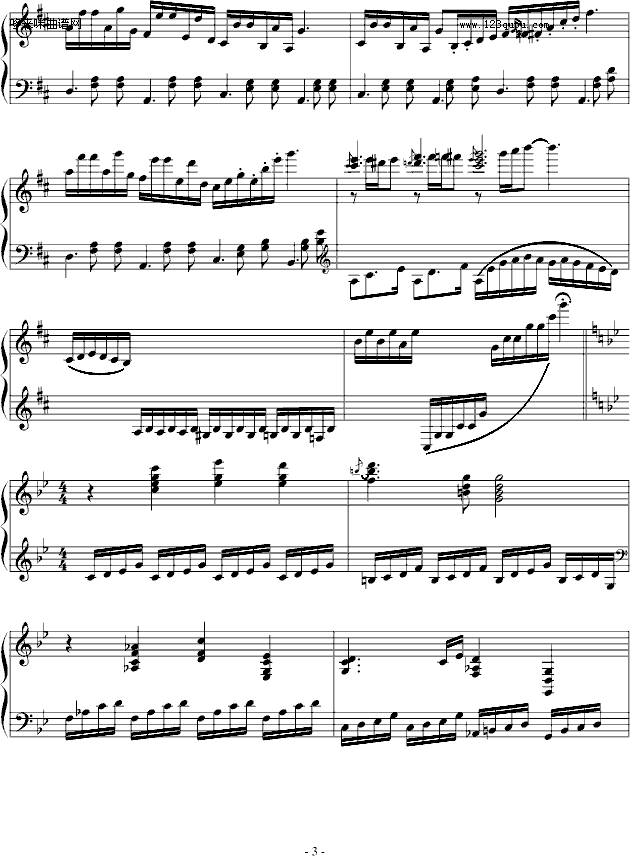 为什么-500yards(钢琴谱)3