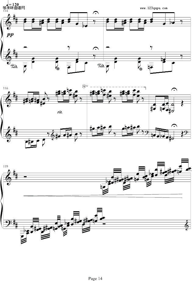 木偶狂想-Hamlet(钢琴谱)14