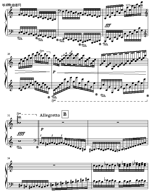 c大调练习曲-9632587410(钢琴谱)3