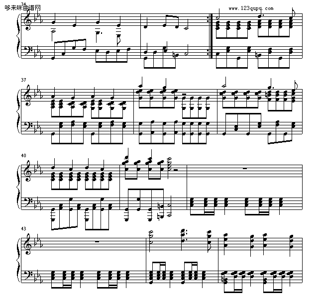 愚蠢与可笑-苗波(钢琴谱)3