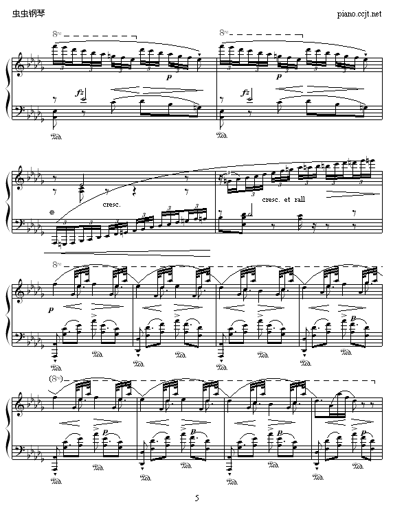 修道院钟声-滴漏(钢琴谱)5