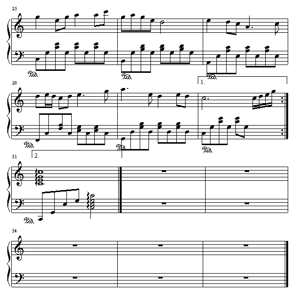 绿岛小夜曲-(钢琴谱)3