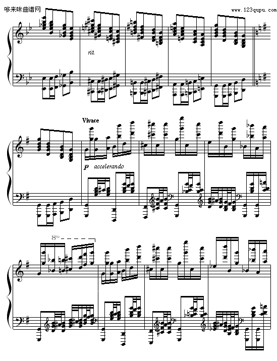 小红帽与狼外婆-Hamlet(钢琴谱)8