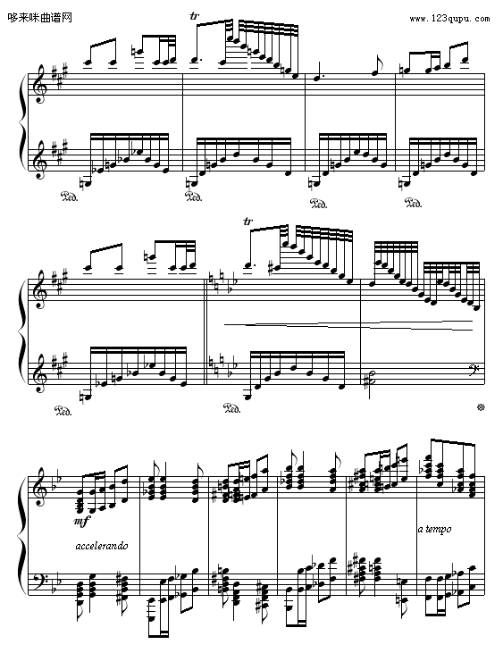 小红帽与狼外婆-Hamlet(钢琴谱)7