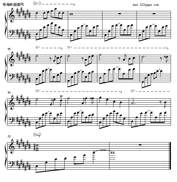 岁月之痕-Aiolia(钢琴谱)3