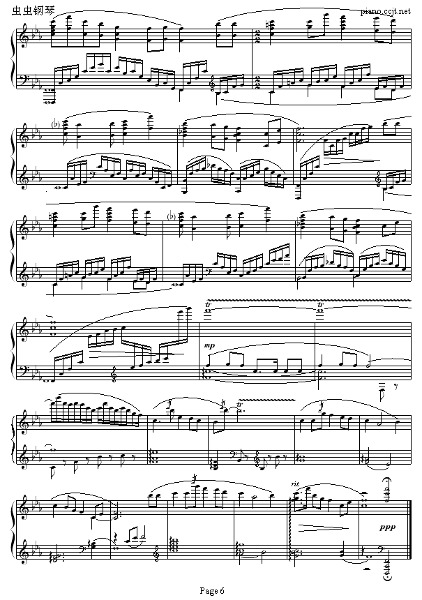 山丹丹开花红艳艳-京寒(钢琴谱)6