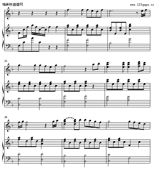 那一天-哈迪(钢琴谱)3