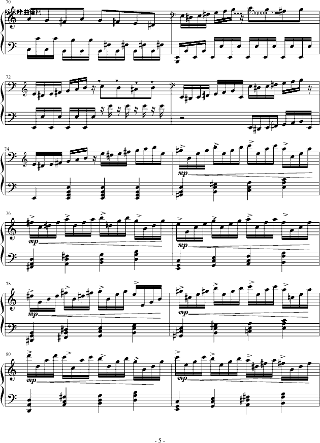 FuukiIinchouHibariKyoya-动漫影视(钢琴谱)5
