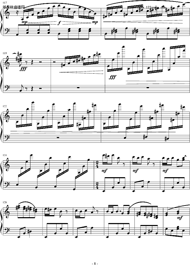 FuukiIinchouHibariKyoya-动漫影视(钢琴谱)8