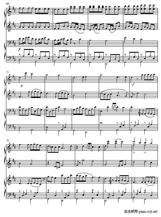 Canon-四手联弹(钢琴谱)5
