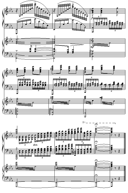 黄河愤(钢琴谱)15