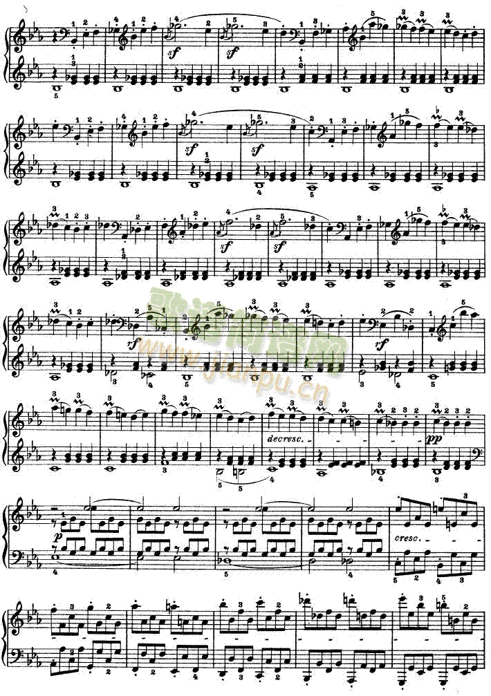 C小调第八琴奏鸣曲Op—13(钢琴谱)3