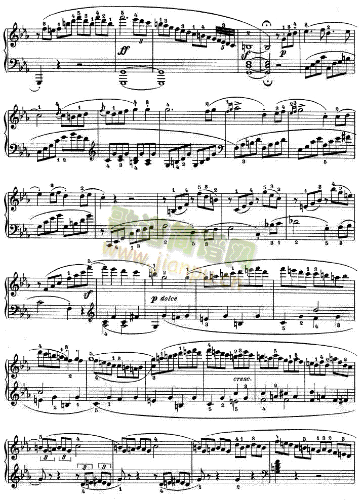 C小调第八琴奏鸣曲Op—13(钢琴谱)16