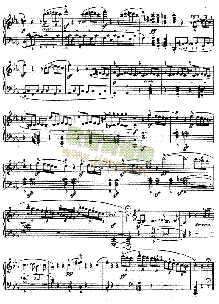 C小调第八琴奏鸣曲Op—13(钢琴谱)18