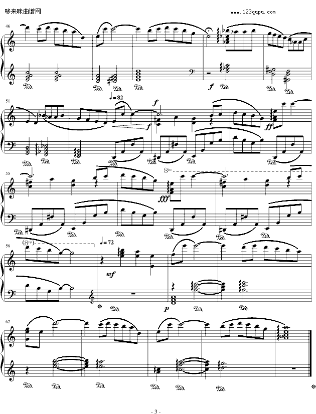 ThemeofLove-FinalFandasyIV-最终幻想(钢琴谱)3