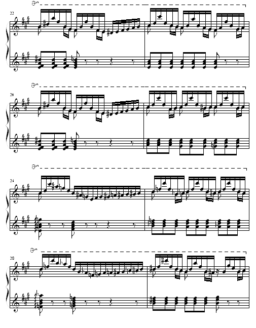 侏儒舞(钢琴谱)3